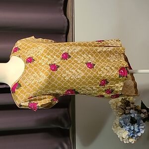 NWT Benares Patterned Shirt - Size Small